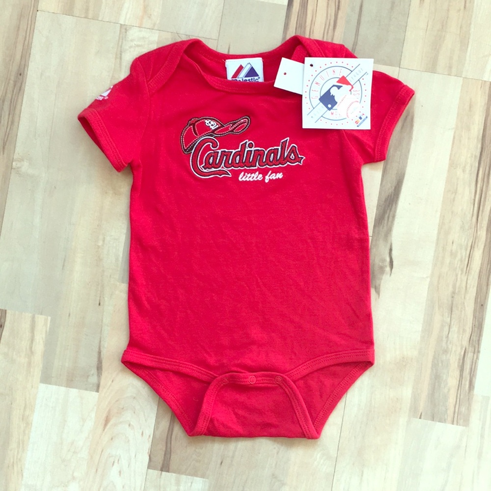 MLB CARDINALS 18 month Red Bodysuit one piece